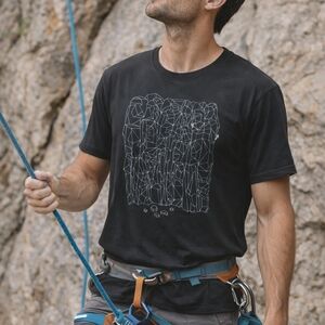 Arc'teryx Short Sleeve T-Shirt Mens L Black Outdoor Hiking Rock Climbing